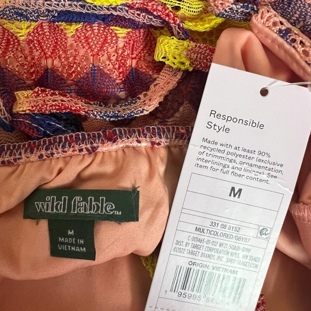 Wild Fable NWT - Womens Colorful Maxi Dress Sz MD - Picture 7 of 7